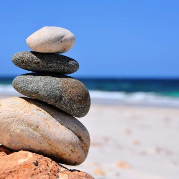 Steine als Symbol für Entspannung